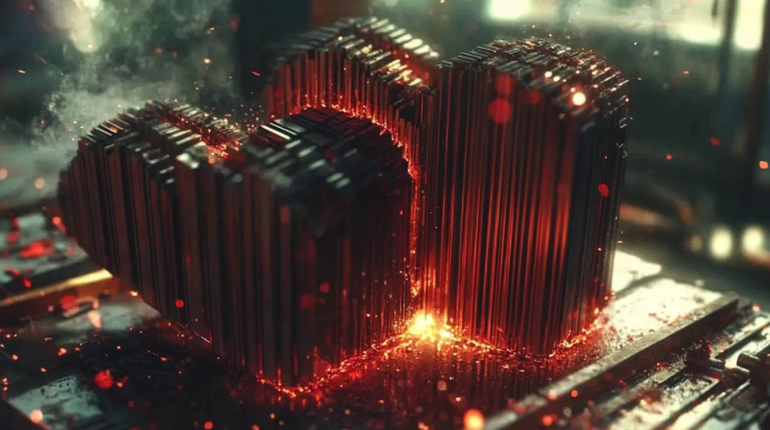 a group of buildings with flames