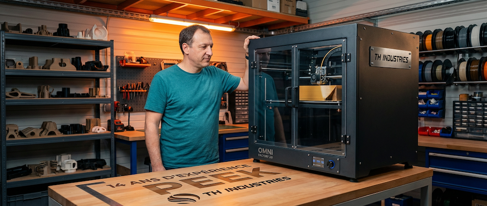 14 ans expérience impression 3D PEEK TH Industries Sarrigné