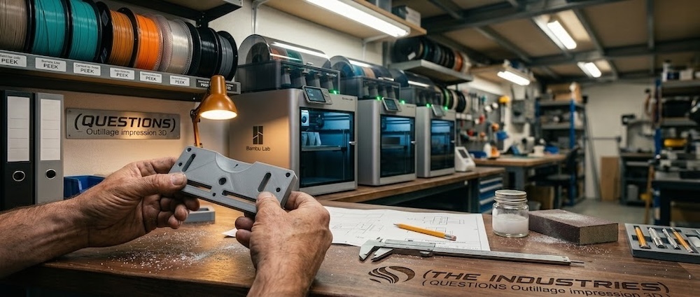 Questions fréquentes outillage impression 3D — atelier TH Industries Sarrigné Angers