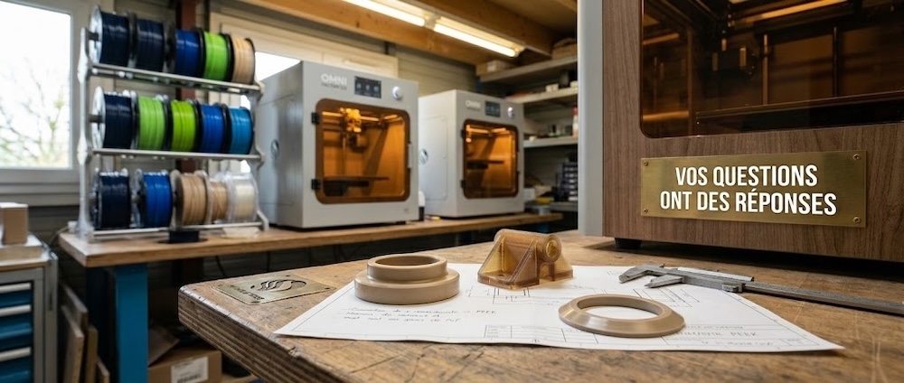 FAQ impression 3D PEEK TH Industries Sarrigné atelier